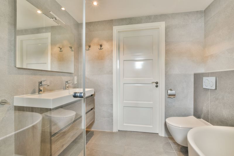 Bathroom with Smart Mirror and Lighting
